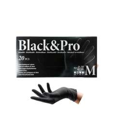 Sibel Black & Pro Guantes Reutilizables Talla M 20 Piezas