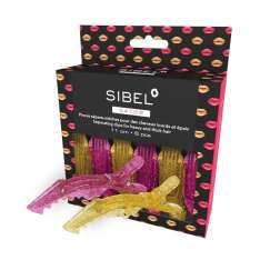Sibel Gator Clips Pack de Pinzas Para el Cabello con Purpurina 11cm 6uds