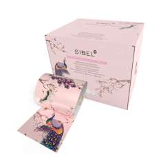 Sibel Rollo de Papel de Aluminio Gofrado Edición Limitada con Diseño de Pavo Real 12.7cmx97m