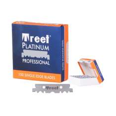 Treet Platinum Super Pack de Cuchillas Simples de 100 Unidades